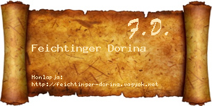 Feichtinger Dorina névjegykártya